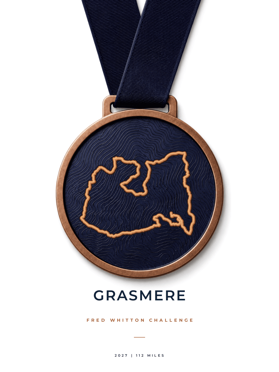 Fred Whitton Challenge route poster preview in the Medal artwork style