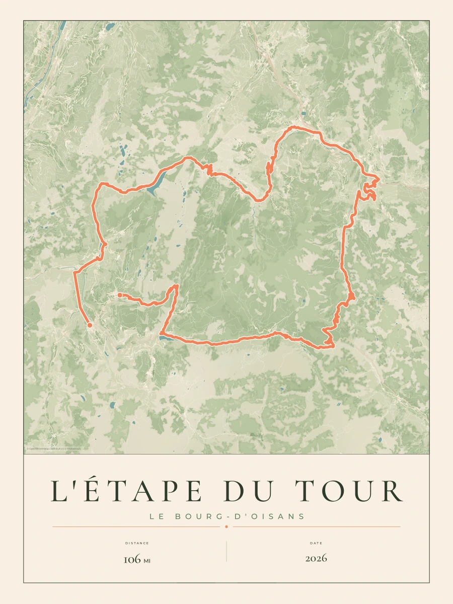 L'Étape du Tour route map, 2026 course