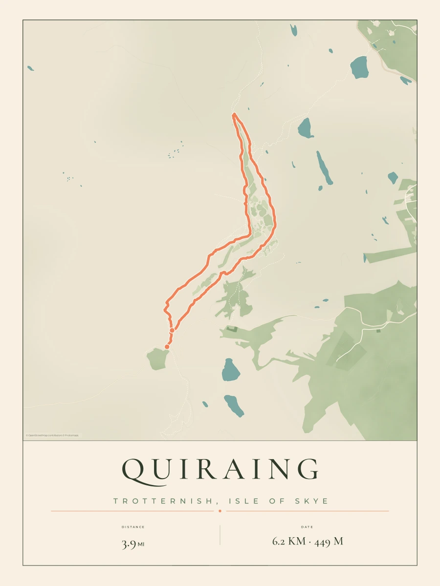 Quiraing route map